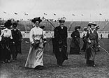 Female archery contestants