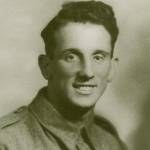 Thomas Emyr (Tom) Davies, aged 21, on signing up with the South Wales Borderers in 1939