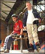 Skaters at Epic