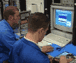Employees working with computers