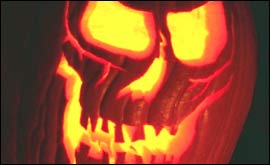 A Halloween pumpkin 