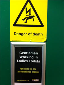 Two signs: 