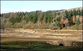 Empty Burrator Reservoir