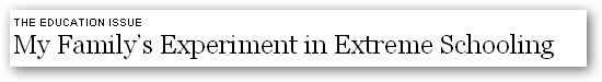 New York Times headline
