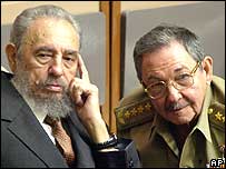 Raúl e Fidel Castro