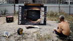 Detail from a photograph of Chen Chieh-jen's film Bade Area. Image courtesy of Chen Chieh-jen.