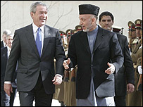 بوش و کرزی