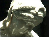 Pottery figurine
