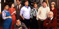 A TV family at Christmas