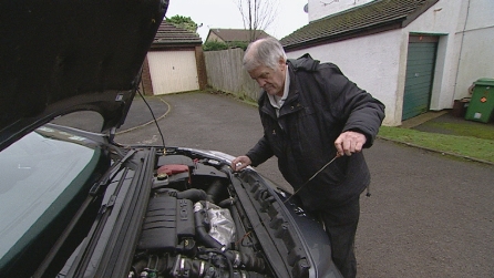 Mike with his car