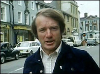 Presenter Gwyn Richards on Old Town High Street