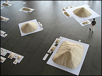Rice piles