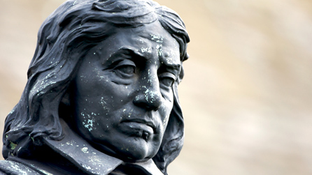 Cerflun o Oliver Cromwell