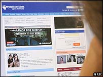 Página do MySpace