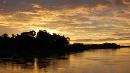 Evening river scene
