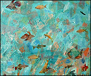 Fish painting by Russell