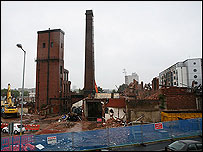 Demolition underway