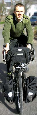Ed on his bike
