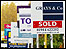 Placas de imobiliárias da Grã-Bretanha
