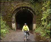 Emerging from a tunnel