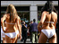 Miss Wiltshire stops traffic in London