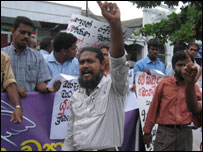 A protest by journalists (library photo)