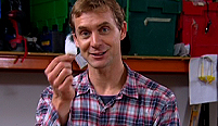 Jem Stansfield using cotton wool in his pykrete.