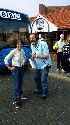 Ian Robinson and the blue bus in Hendon