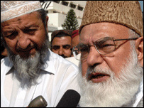 جماعت اسلامی کے امیر قاضی حسین احمد (فائل فوٹو)