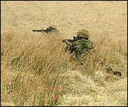 Troops on the moor