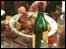 festive bottle of wine