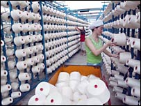 fábrica têxtil na China