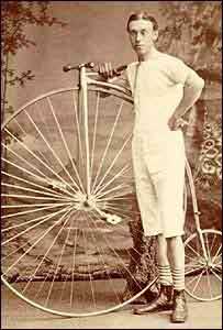 Man with bicycle