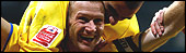 Sheffield Wednesday captain Lee Bullen celebrates