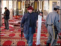 A mesquita de Lashkar Gah depois da explosão