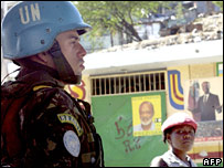 Soldado brasileiro das Forças de Paz da ONU