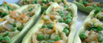 Courgettes with peas