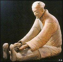 秦乐师俑
