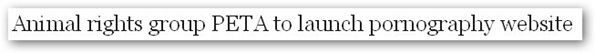 Telegraph headline
