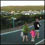 Walking back from beach to Margarets Beach Resort